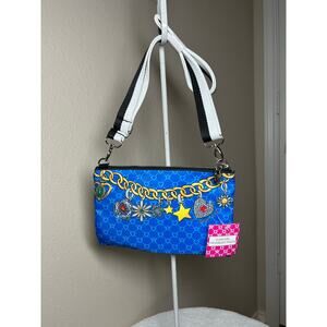 Brighton Glam Girl Crossbody Fabric Pouch Purse NWT